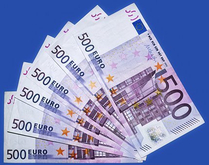 500 Euro bills