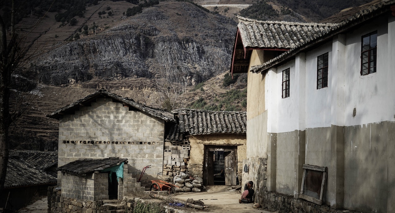 a village near mountain